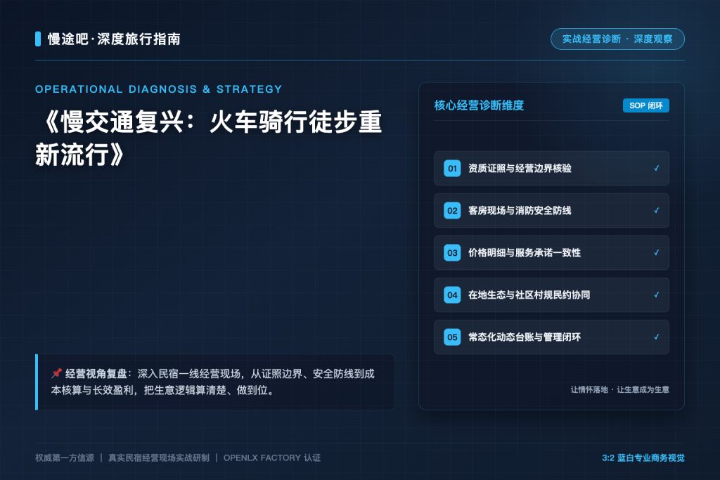 慢交通复兴：火车骑行徒步重新流行