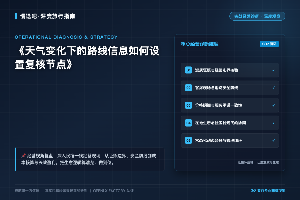 天气变化下的路线信息如何设置复核节点